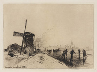 KG 09145
<br/>
Schaatsenrijders op een vaart bij Maassluis
<br/>
<em>Jongkind, Johan Barthold (1819-1891)</em>